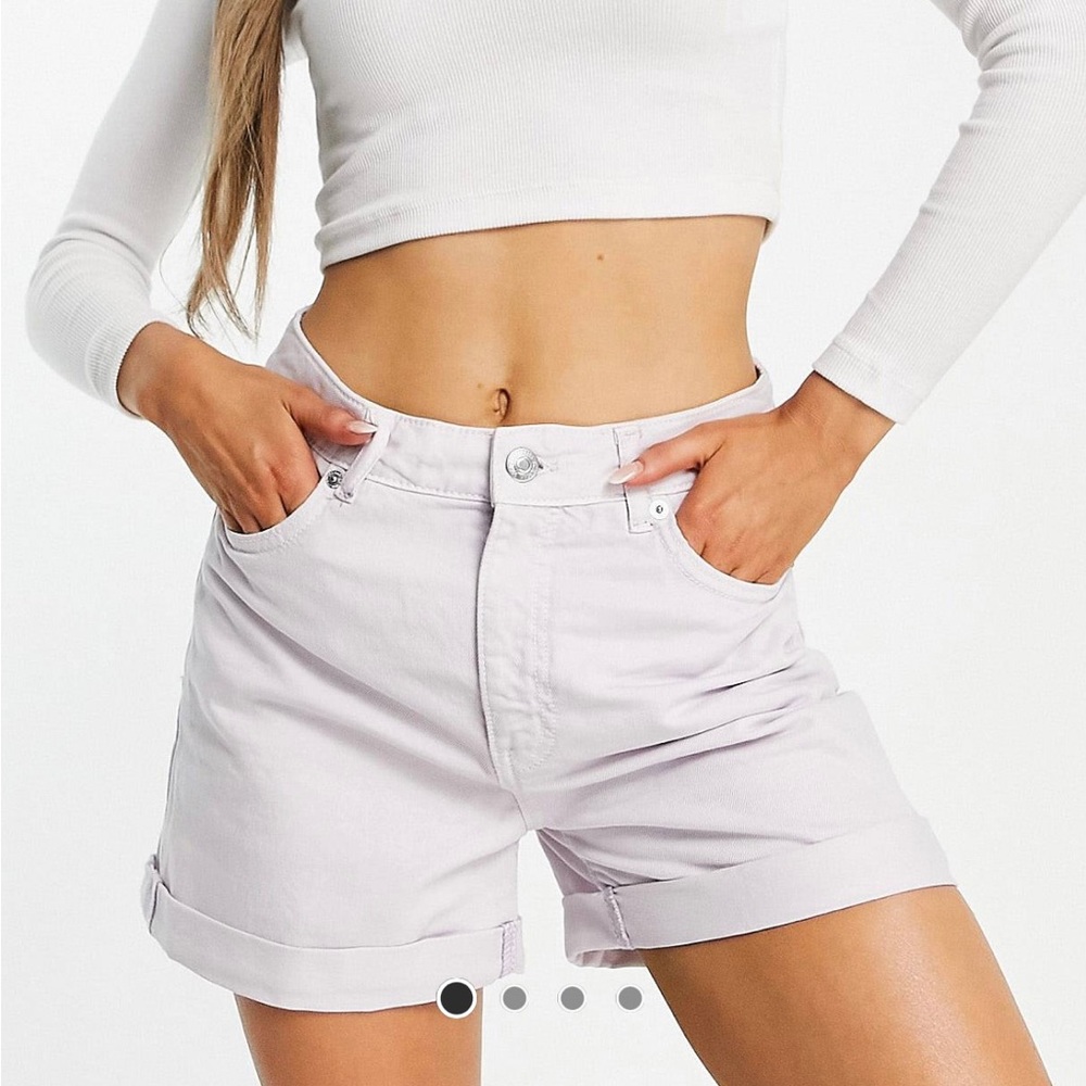 Mango Denim Mom Shorts